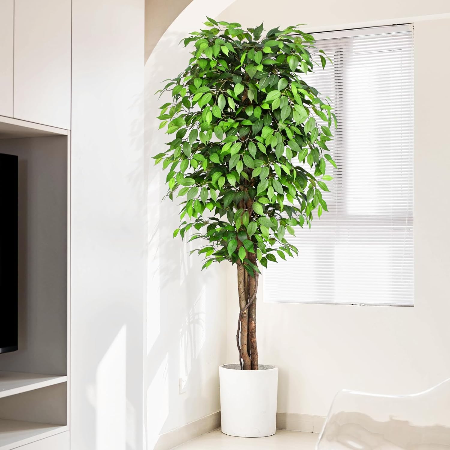 Lifelike Artificial Ficus Tree - Fiddle Leaf Fig 评论和价格