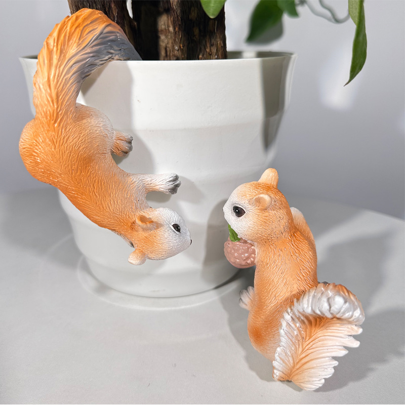 2pcs Creative Squirrel Hanging - Plant Parents 评论和价格