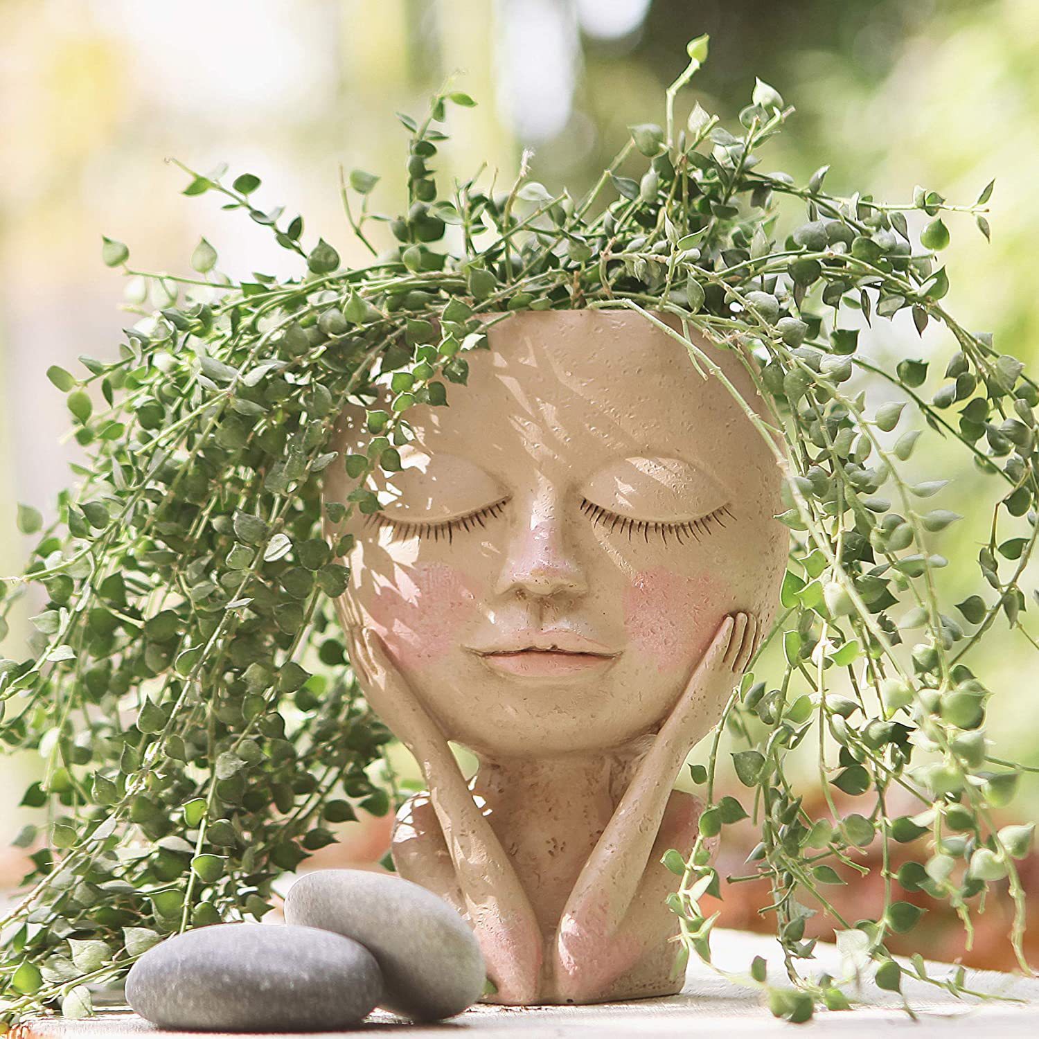 Girls Face Head Flower Planter - Plant Parents 评论和价格